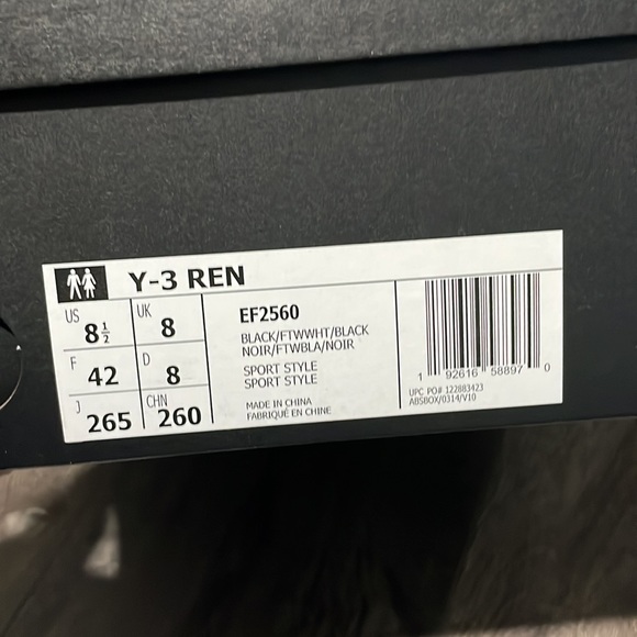 Y-3 REN “Black White” shoes - rare - Picture 6 of 16